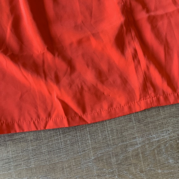 NWT Lulus Tie-Back Mini Dress womens Size Medium Joyful Orange Red Multi-Stripe - Picture 4 of 7